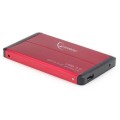 Išorinio kietojo disko dėžutė 2.5" USB 3.0 SATA raudona (red) Gembird